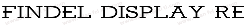 Findel Display Regular字体转换